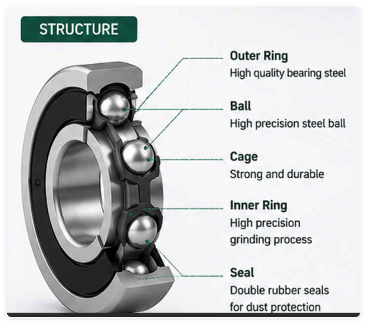608 bearing for METABO Electric Handtool