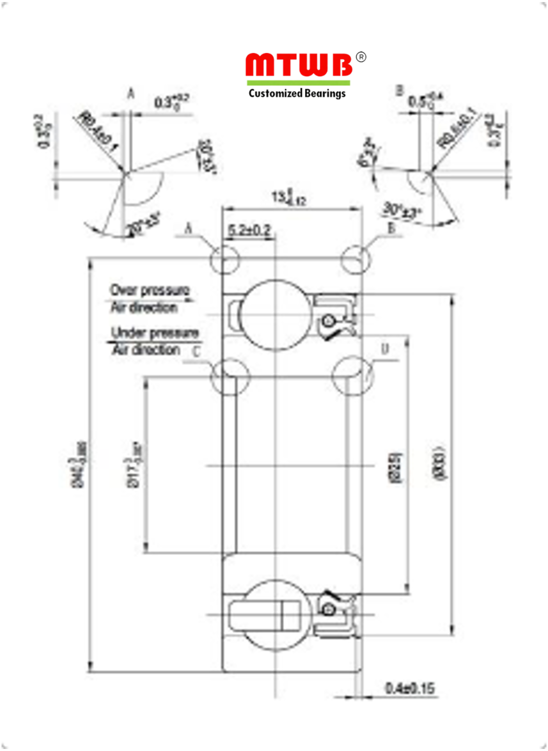 یاتاقان ابزار دستی برقی 6203 W13 FvLy TN9 A3 C3 V2 L10-6 برای ابزار برقی چوبی HUSQVARNA